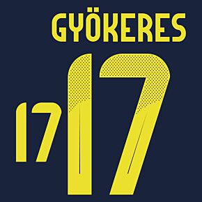 Gyökeres 17 (Official Printing) - 24-25 Sweden Away