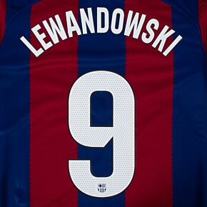 Lewandowski 9 (La Liga) - 23-24 Barcelona Home KIDS