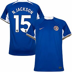 23-24 Chelsea Home Shirt + N.Jackson 15 (Premier League)