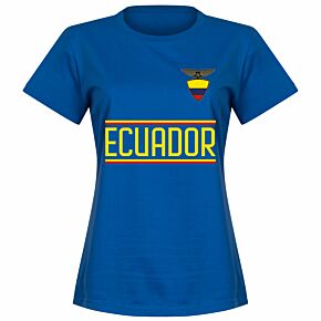 Ecuador Team Womens T-shirt - Royal