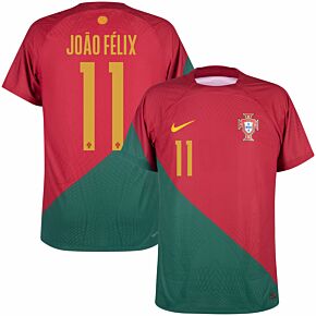 22-23 Portugal Dri-Fit ADV Match Home Shirt + João Félix 11 (Official Printing)