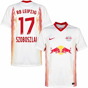 20-21 RB Leipzig Home Shirt + Szoboszlai 17 (Official Printing)