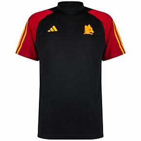 23-24 AS Roma Training Shirt - Black