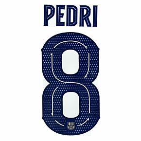 Pedri 8 (Official Cup Printing) - 22-23 Barcelona Away