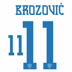 Brozović 11 (Official Printing) - 22-23 Croatia Home