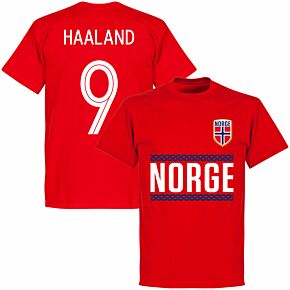 Norway Team Haaland 9 KIDS T-shirt - Red
