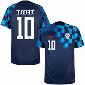 22-23 Croatia Away Shirt + Modrić 10 (Official Printing)