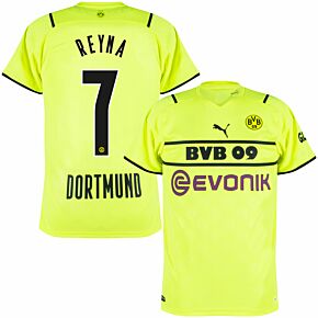 21-22 Borussia Dortmund Cup Shirt + Reyna 7 (Official Printing)