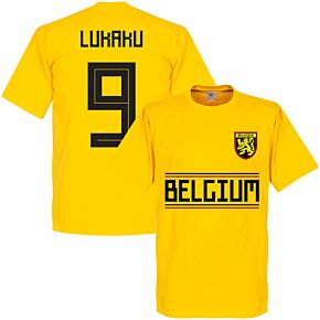 Belgium Lukaku 9 Team Tee - Yellow