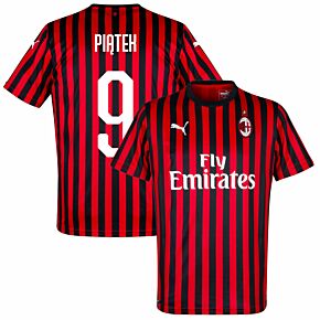 Puma AC Milan Home Piatek 9 Jersey 2019-2020 (Fan Style Printing)