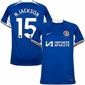 23-24 Chelsea Home Shirt (incl. Sponsor) + N.Jackson 15 (Premier League)