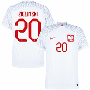 22-23 Poland Dri-Fit ADV Match Home Shirt + Zielinski 20 (Official Printing)