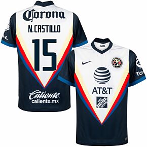20-21 Club America Away Shirt + N. Castillo 15 (Fan Style)
