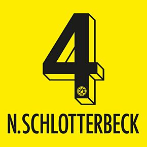 N.Schlotterbeck 4 (Official Printing) - 22-23 Borussia Dortmund Home