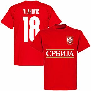 Serbia Team Vlahović 18 KIDS T-shirt - Red