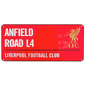 Liverpool Color Street Sign - 40cm x 18cm