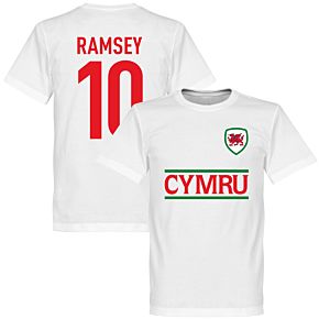 Cymru Ramsey Team Tee - White