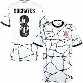 21-22 Corinthians Home Shirt + Socrates 8 (Gallery Printing)