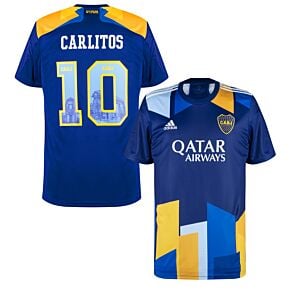 20-21 Boca Juniors 3rd Shirt + Carlitos 10 (Gallery Style Printing)
