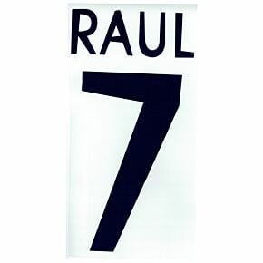 Raul 7 - 1998 Real Madrid Home Flex Name and Number Transfer