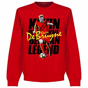 De Bruyne Belgium Legend KIDS Sweatshirt - Red