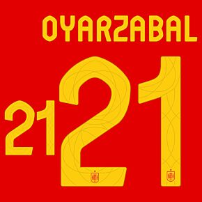 Oyarzabal 21 (Official Printing) - 24-25 Spain Home