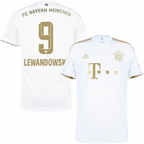 22-23 Bayern Munich Away Shirt + Lewandowski 9 (Official Printing)