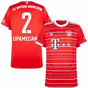 22-23 Bayern Munich Home Shirt + Upamecano 2 (Official Printing)