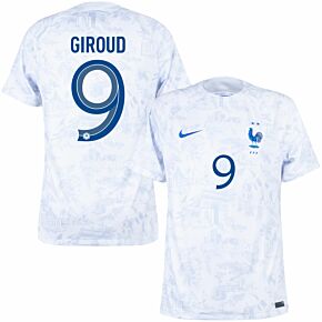 22-23 France Away + Giroud 9 (Official Printing)
