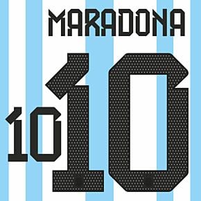 Maradona 10 (Official Printing) - 22-23 Argentina Home