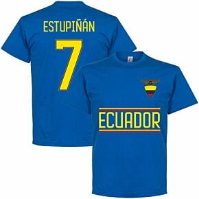Ecuador Team Estupiñán 7 T-shirt - Royal