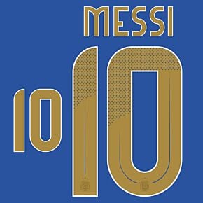 Messi 10 (Official Printing) - 24-25 Argentina KIDS Away (210mm)