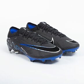 Nike Zoom Vapor 15 Elite FG Football Boots - Black/Chrome-Hyper Royal