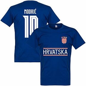 Croatia Modric 10 Team T-shirt - Ultramarine