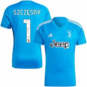 23-24 Juventus Home GK Shirt + Szczęsny 1 (Official Printing)