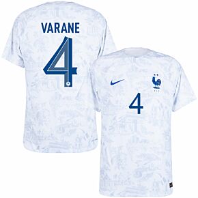 22-23 France Dri-Fit ADV Match Away Shirt + Varane 4 (Official Printing)