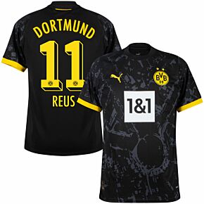23-24 Borussia Dortmund Away Shirt + Reus 11 (Official Printing)