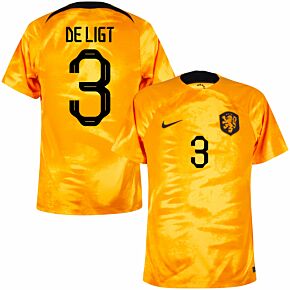 22-23 Holland Home Shirt + De Ligt 3 (Official Printing)