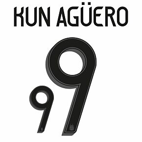 Kun Agüero 9 (Official Printing) - 21-22 Argentina Home
