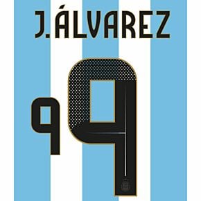 J.Alvarez 9 (Official Printing) - 24-25 Argentina Home