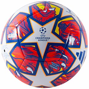 2024 Adidas UEFA Champions League Final Training Football - Red/White/Orange - (Size 5)