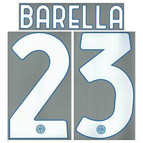 Barella 23 (Official Printing) - 21-22 Inter Milan Home
