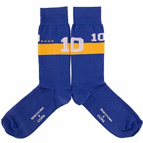 Maradona X Copa Number 10 Boca Socks  (Size UK 7-11 / EU 40-46)