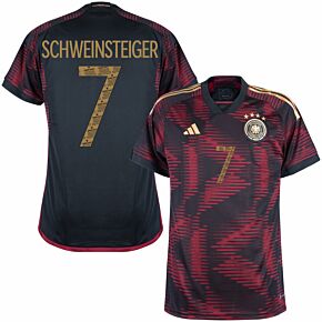 22-23 Germany Away Shirt + Schweinsteiger 7 (Danke Basti Printing)