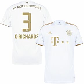 22-23 Bayern Munich Away Shirt + O.Richards 3 (Official Printing)