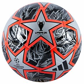 2024 Adidas UEFA Champions League Final Club Football - Silver/Red/Black - (Size 5)