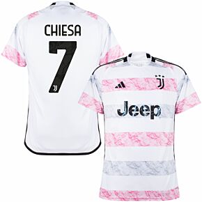 23-24 Juventus Away + Chiesa 7 (Official Printing)