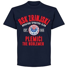 HSK Zrinjski Established T-shirt - Navy