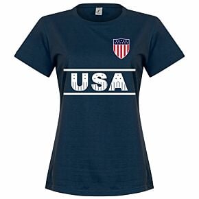 USA Team Womens T-shirt - Navy