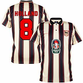97-98 Ipswich Town Away Retro Shirt + Holland 8 (Retro Flex Printing)